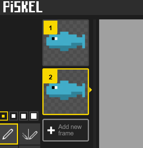 2 frames, one being the duplicated frame