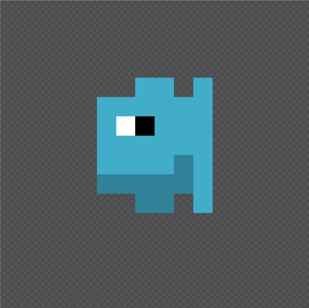 Shortened goofy looking fish with an eye looking right